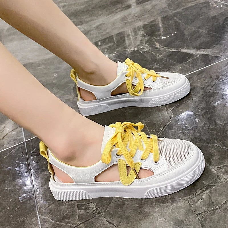 Sneakers Été à Maille Aérée - Talon Ouvert