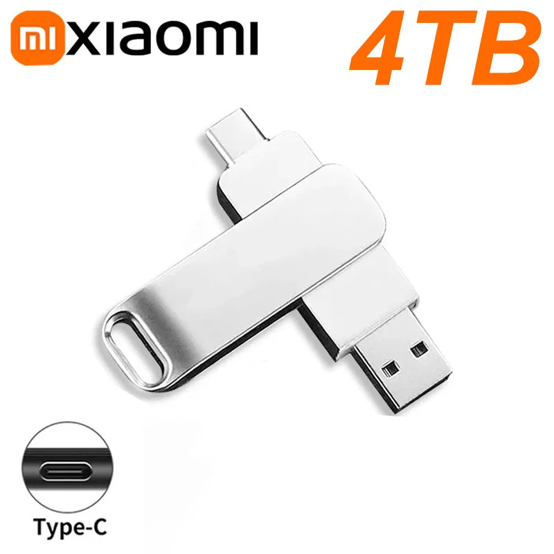 Clé USB 3.2 en Métal jusqu'à 16TB - Adaptateur Type-C OFFERT