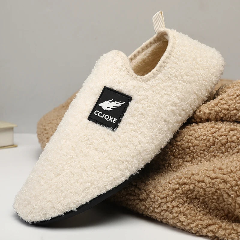 Chaussons légers à enfiler en coton pour hommes et femmes