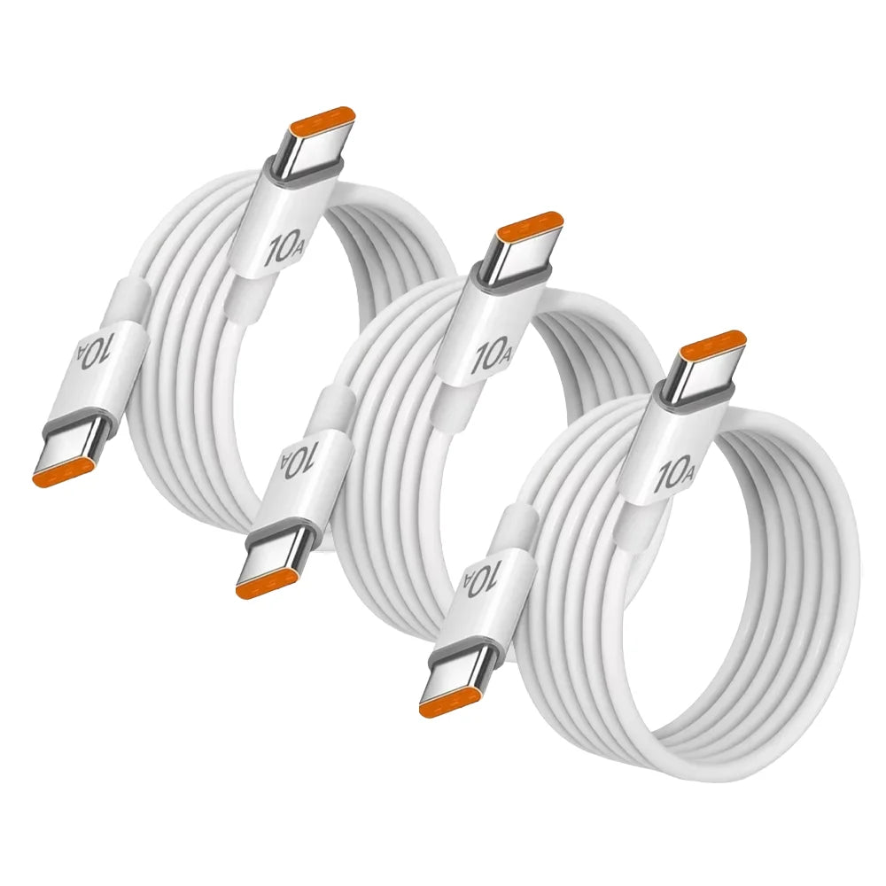 3X Câble de Charge Ultra-Rapide 120W Type-C