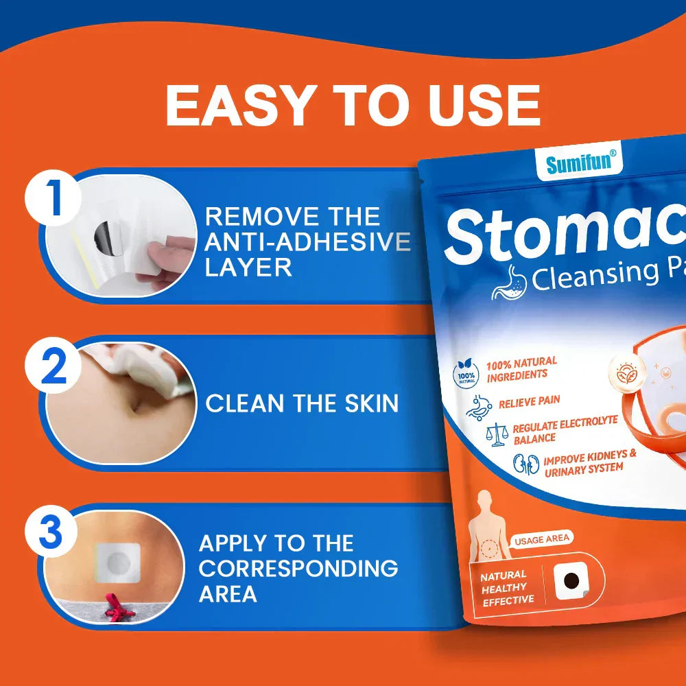 24x Patchs Detox Estomac aux multiples bienfaits