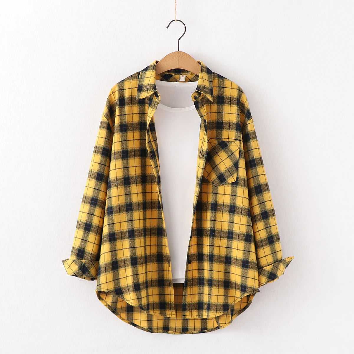 Chemise à Carreaux en Flanelle pour Femme - 10 Couleurs