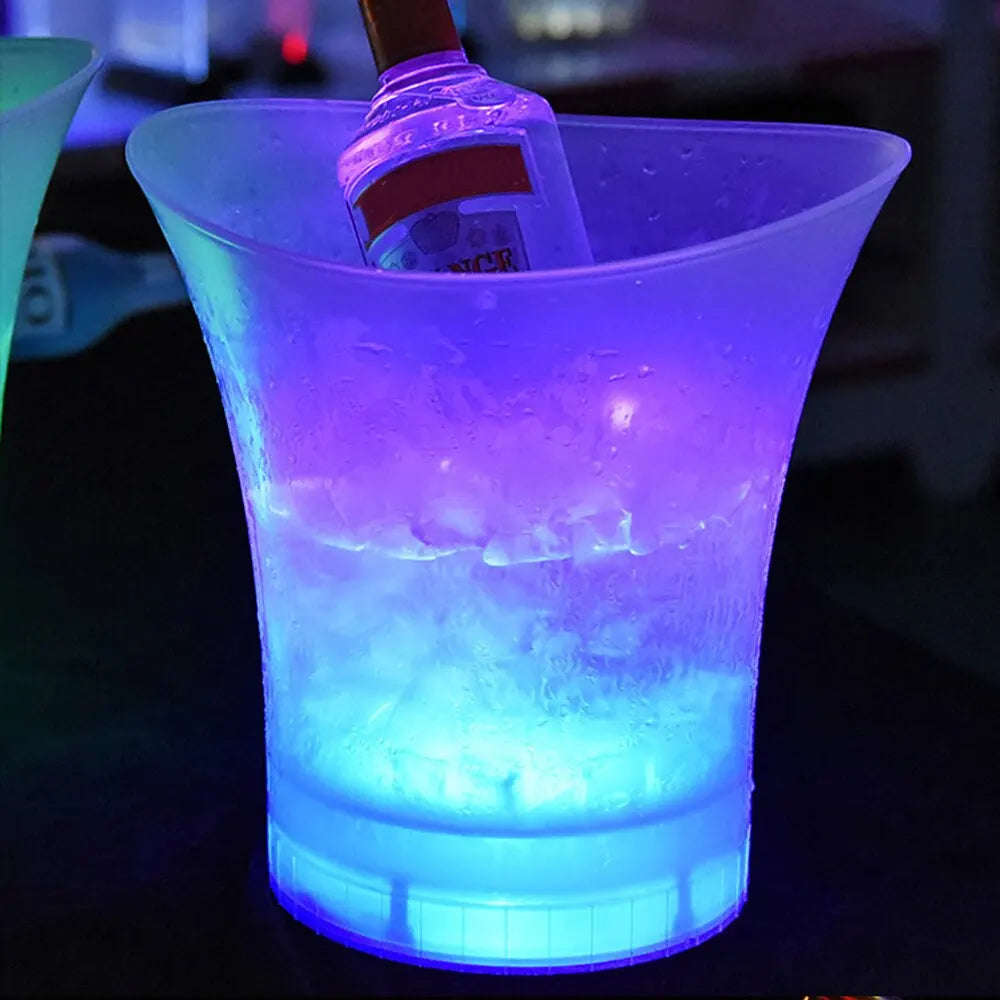 Seau à Glace LED Étanche 5L – 6 Couleurs