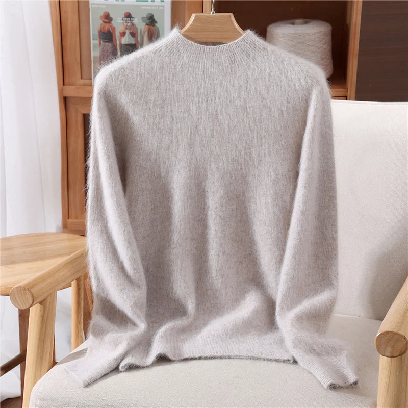 Pull en Cachemire à Col Cheminée