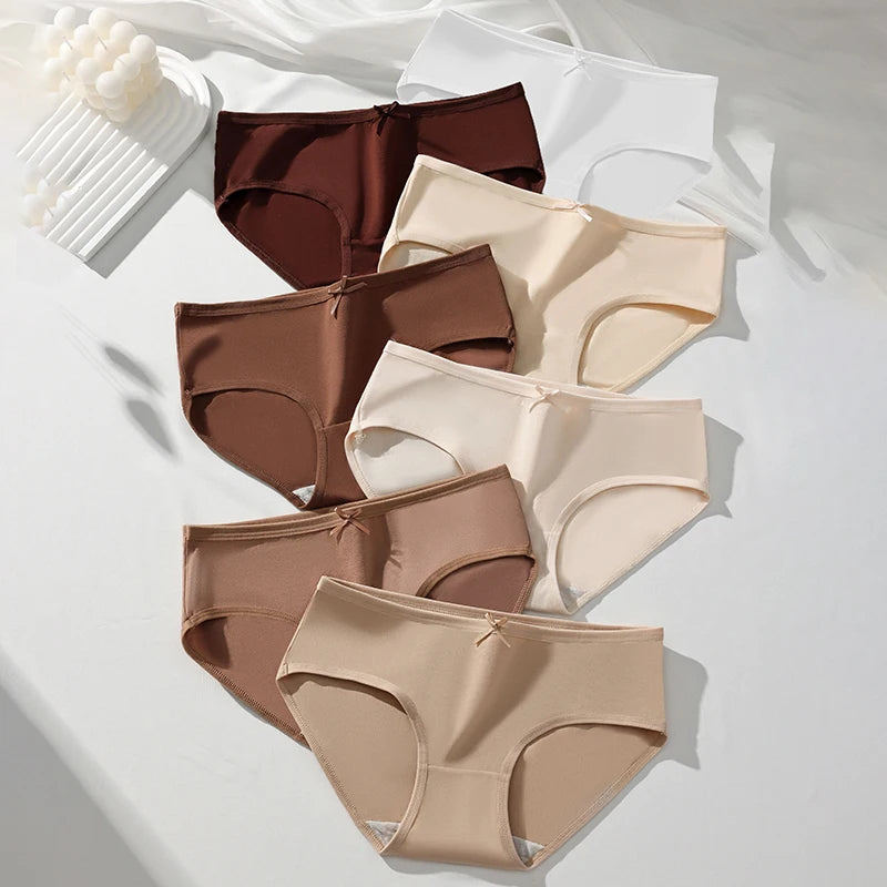 Lot de 7 Culottes en Coton Doux - Couleurs Nude