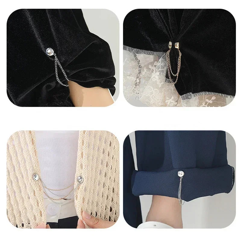 12x Chaîne Magnétique pour Vêtements et Ourlets