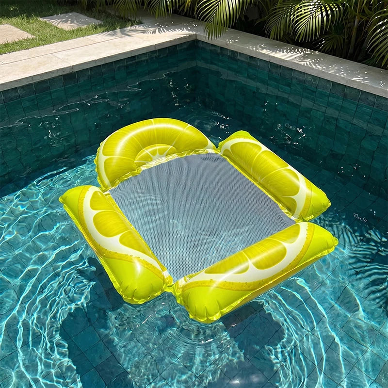 Chaise Longue Gonflable Flottante – Siège de Piscine Monoplace Confortable pour Plage et Détente