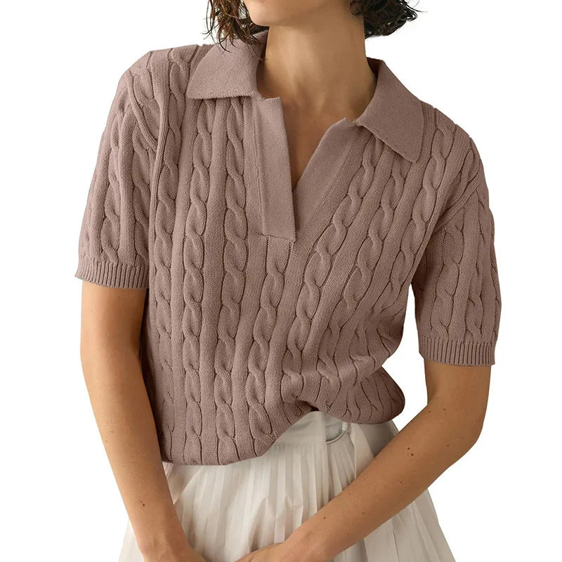 Polo Maille Coton Doux Manches Courtes