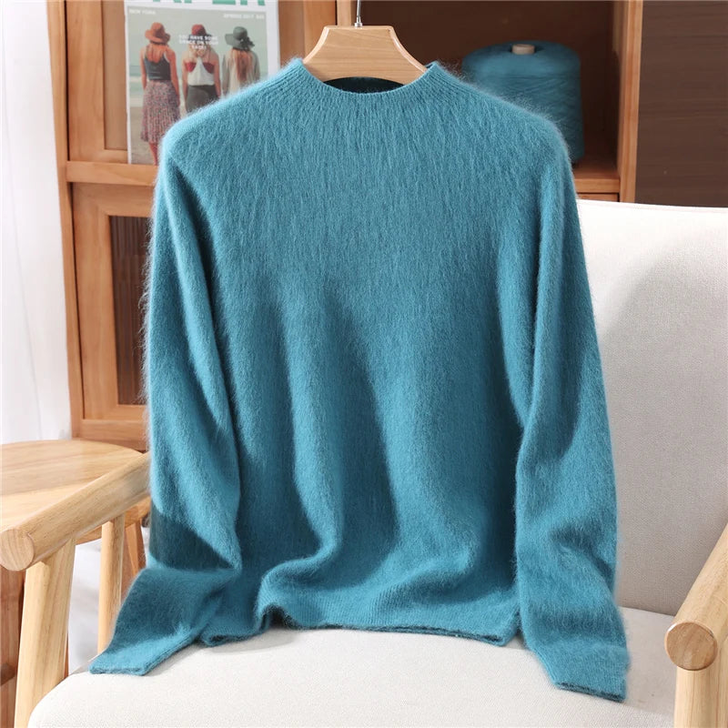 Pull en Cachemire à Col Cheminée