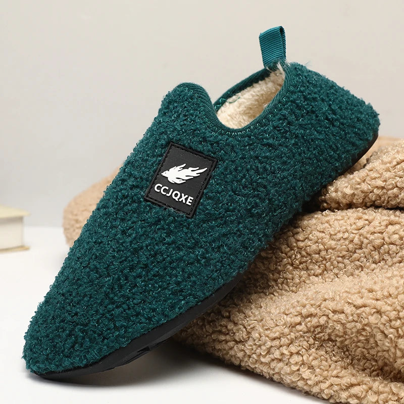 Chaussons légers à enfiler en coton pour hommes et femmes