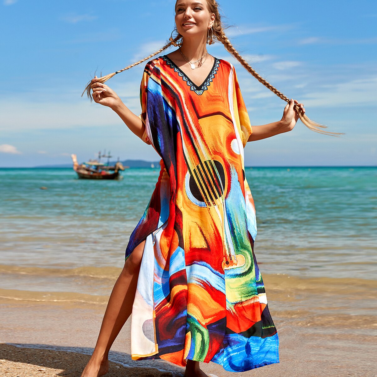 Robe maxi de plage légère