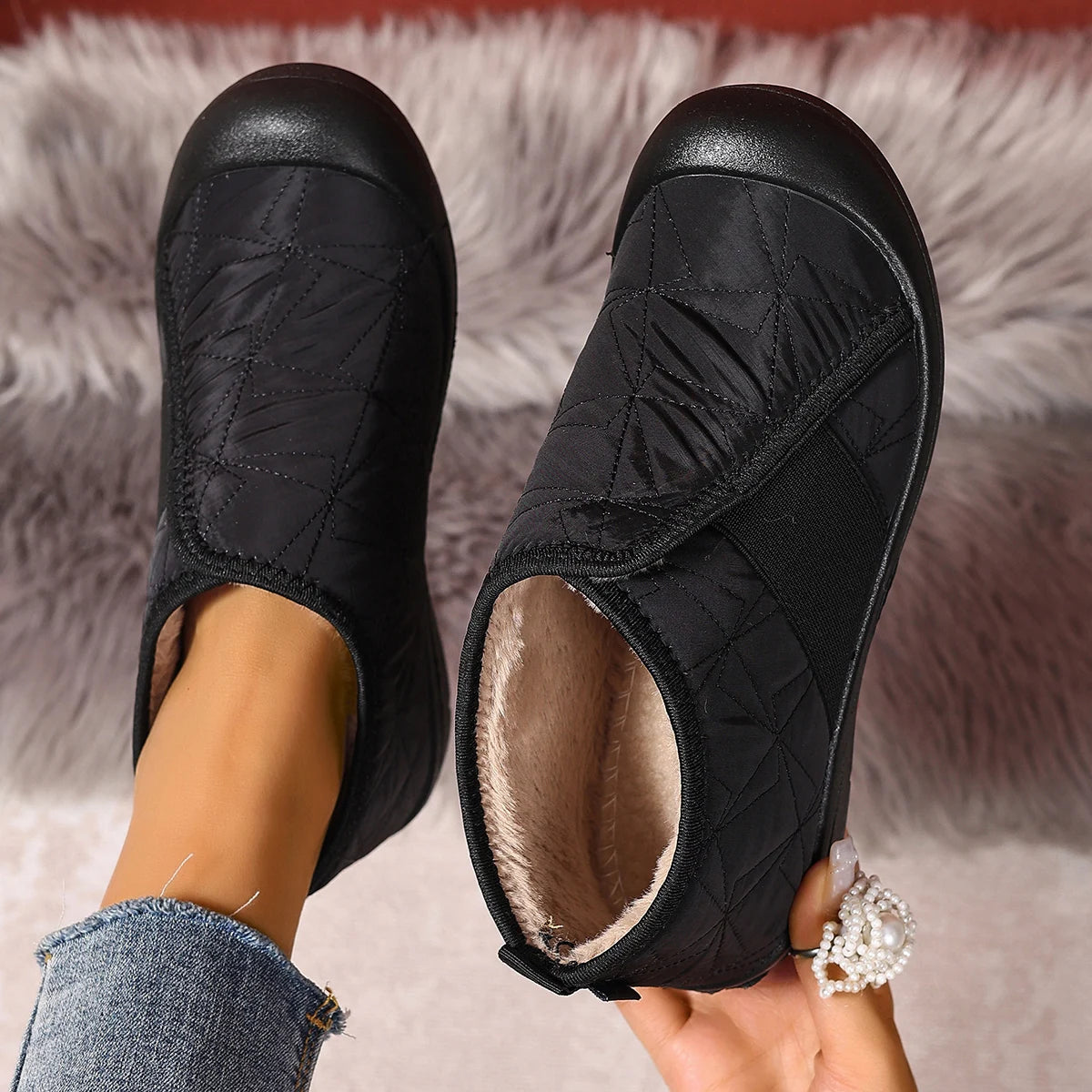 Chaussures d'Hiver à Doublure Chaude & Imperméables