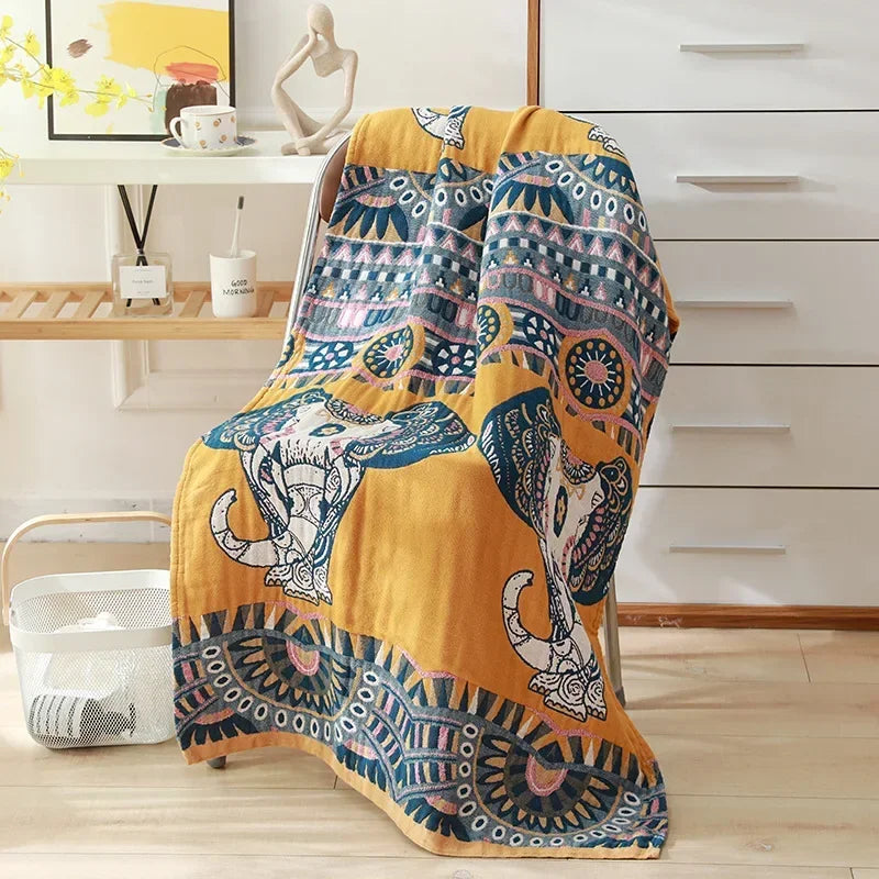 Serviette Gaze Coton Douce 80x160cm Style Bohème