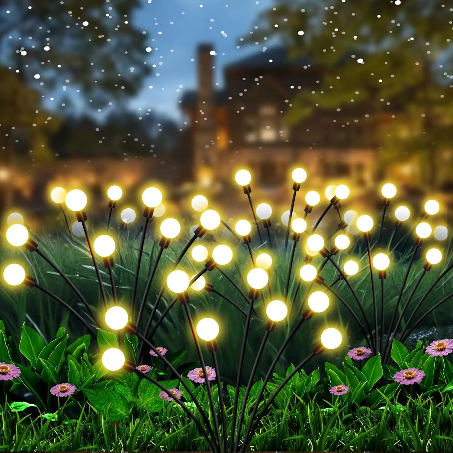 Lampe Lucioles Féériques Solaires de Jardin - 10 Lampes