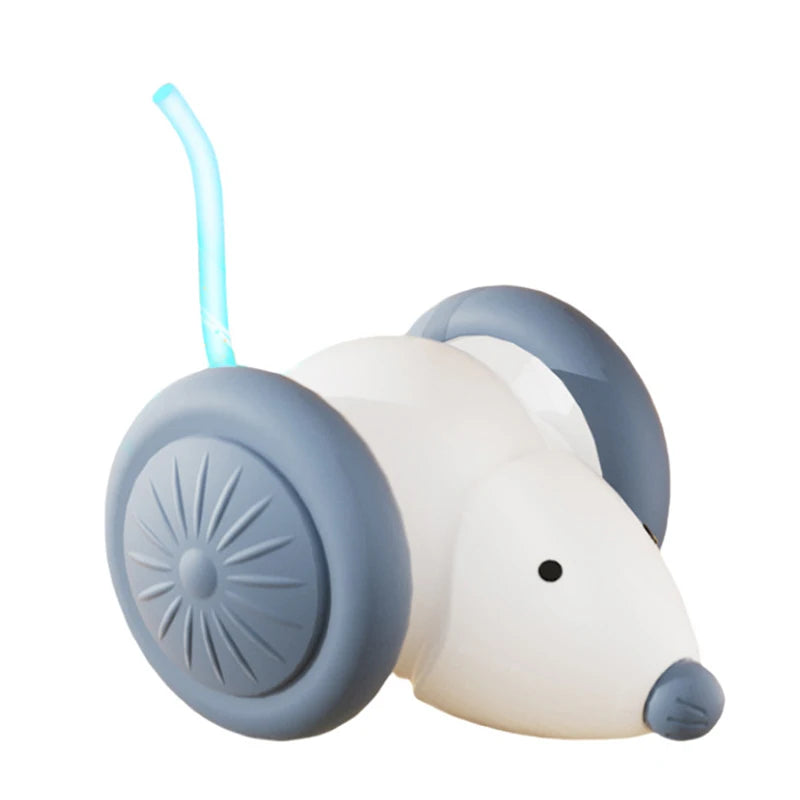 Jouet pour Chat en Forme de Souris Mobile & Lumineuse