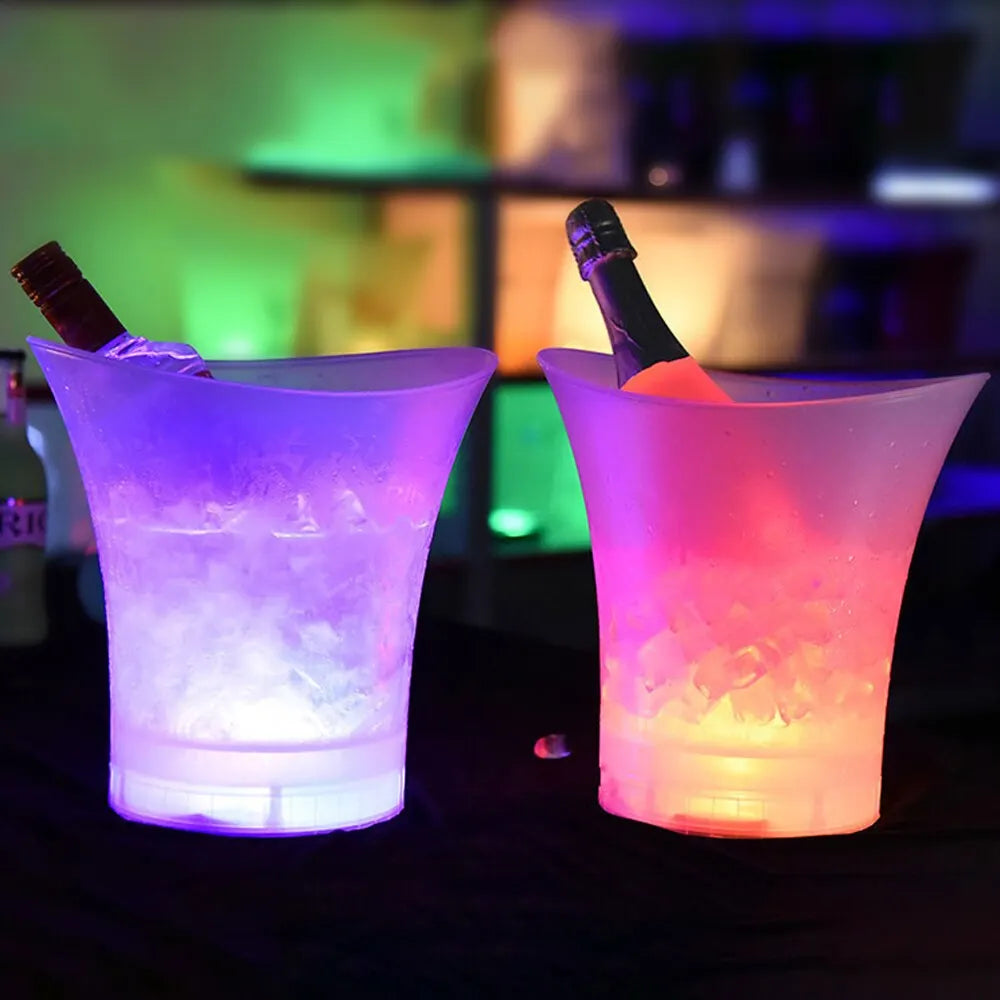 Seau à Glace LED Étanche 5L – 6 Couleurs