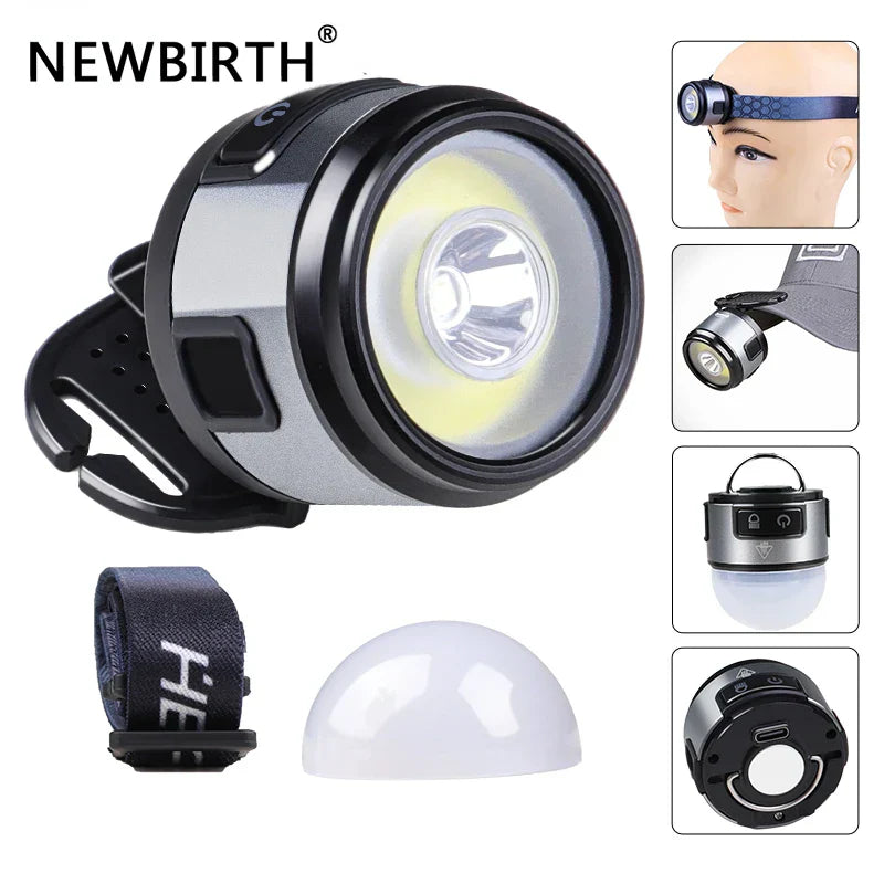 Lampe frontale LED multifonction à clipser
