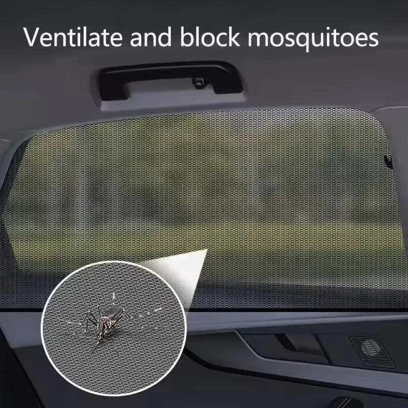 Pare-soleil Universel pour Voiture, 4 Pièces, Protection UV et Moustiques