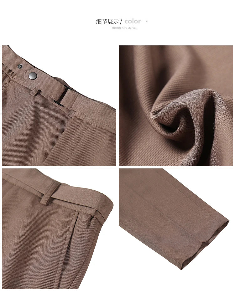 Pantalon tailleur ceinture à boucle pour Homme