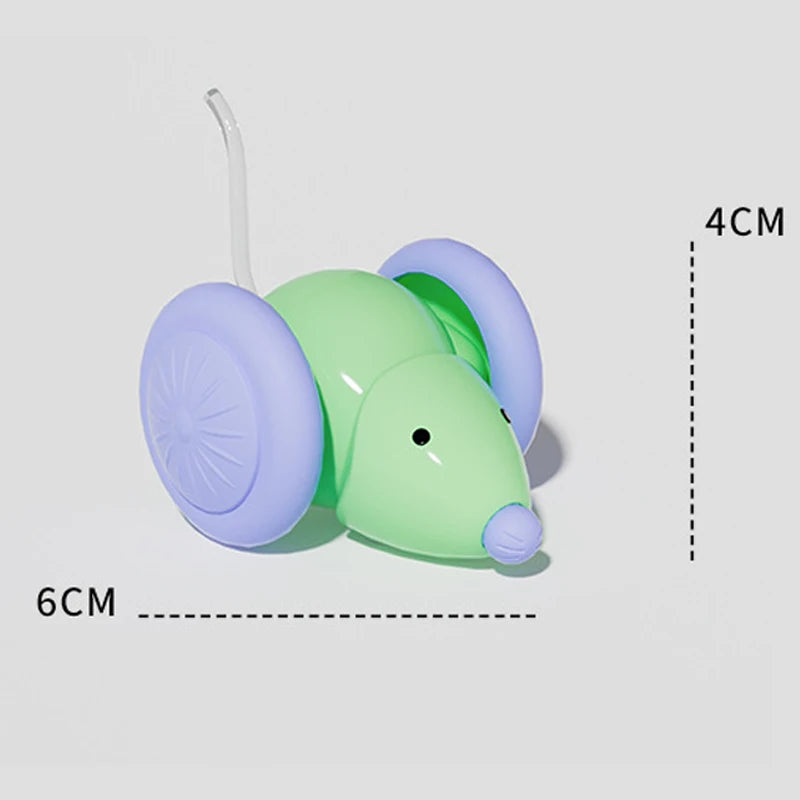 Jouet pour Chat en Forme de Souris Mobile & Lumineuse