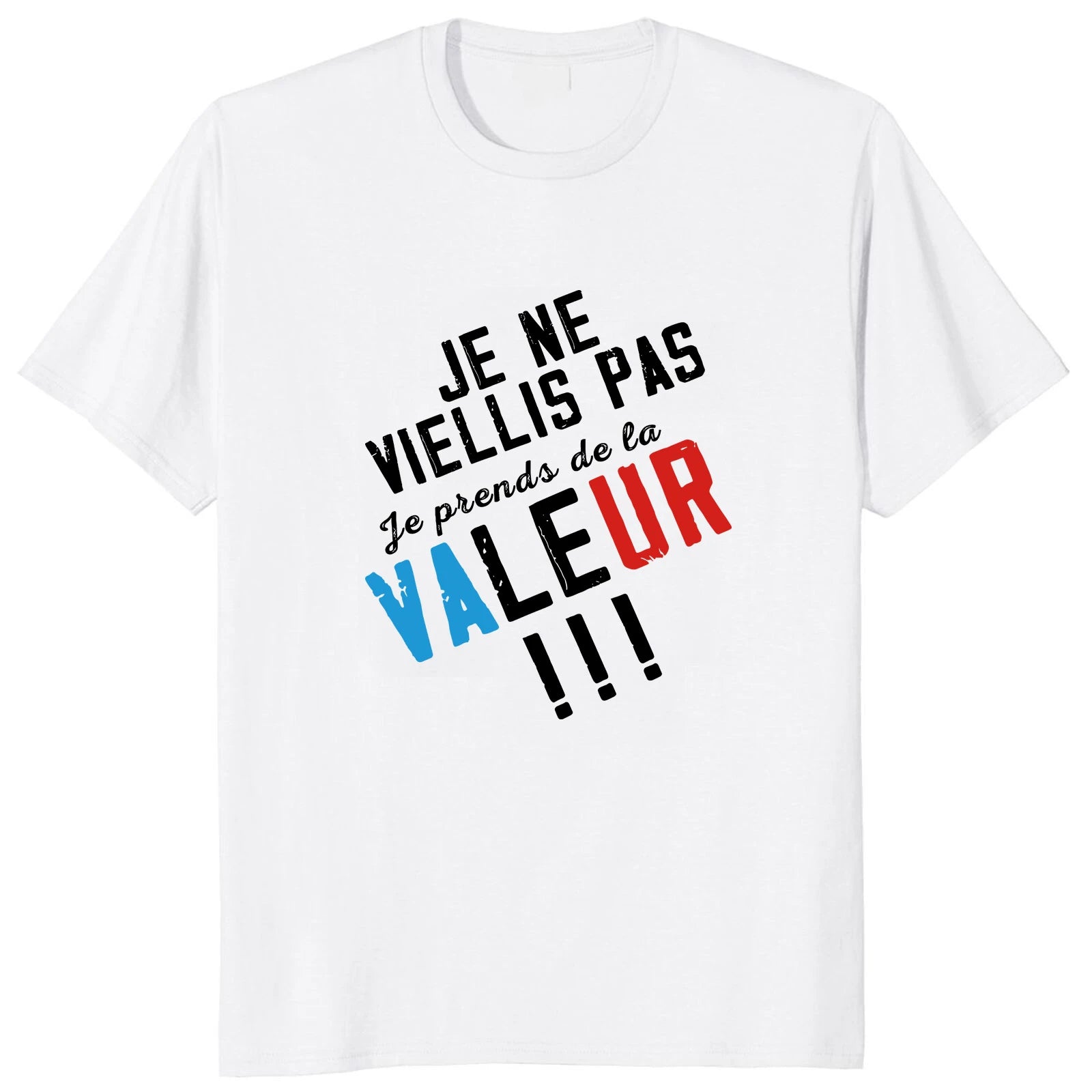 T-shirt Personnalisé "Je ne Viellis pas, je prends de la valeur"