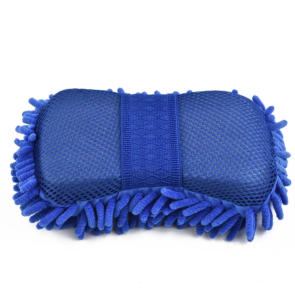 Lot de 3 Éponges en Microfibre pour Lavage & Polissage de Voiture