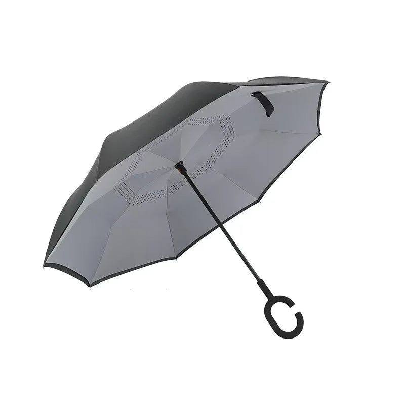 Parapluie à Ouverture Inversée - Résistant au Vent