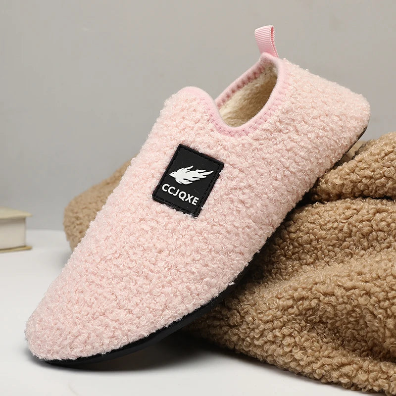 Chaussons légers à enfiler en coton pour hommes et femmes