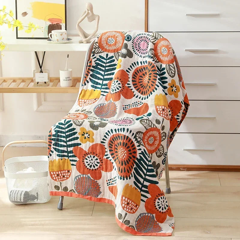 Serviette Gaze Coton Douce 80x160cm Style Bohème