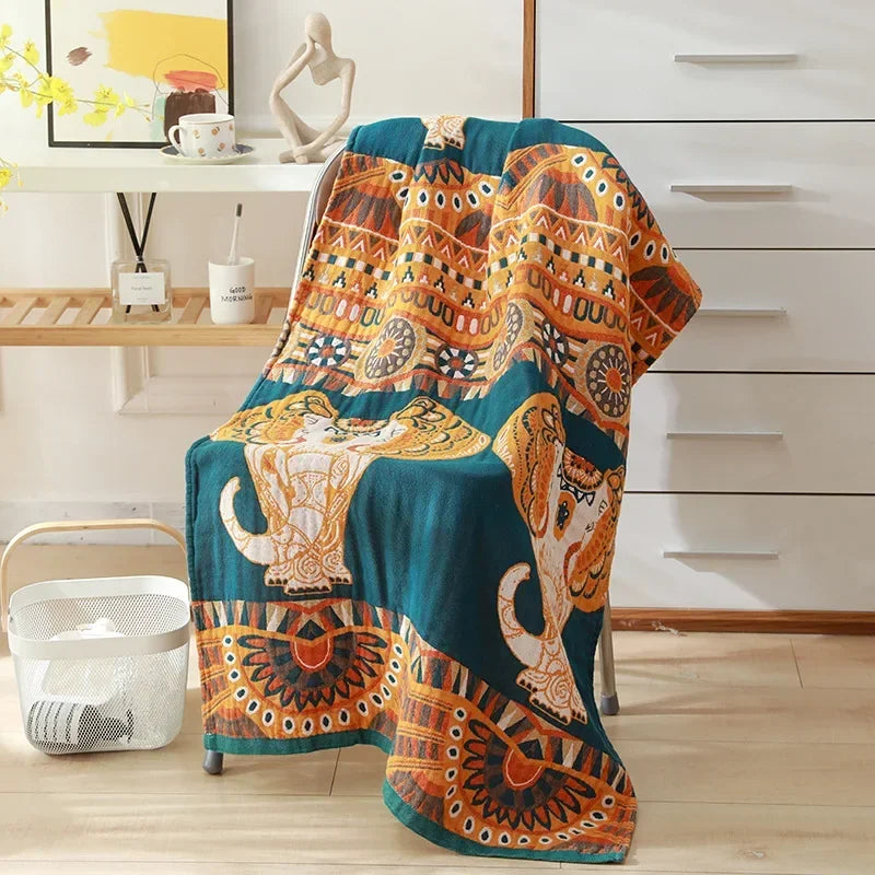 Serviette Gaze Coton Douce 80x160cm Style Bohème