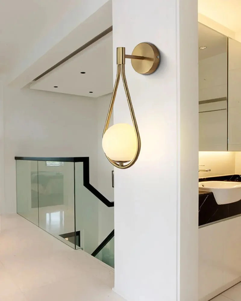 Moonlight - Applique Mural métal et verre)