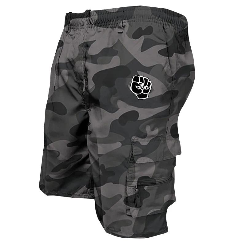Short Cargo Homme en Coton – Bermuda Multi-Poches Style Militaire pour l’Été