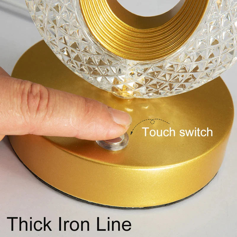 Lampe LED décorative sans-fil - Illumination Cristal