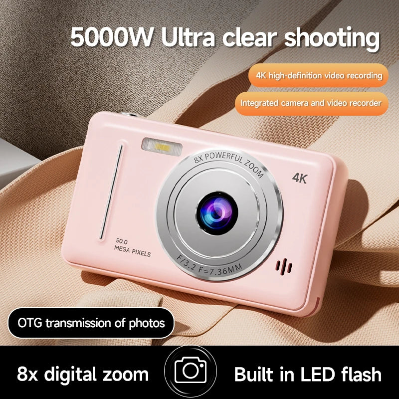 Mini Appareil Photo Touristique 4K - 50 MP