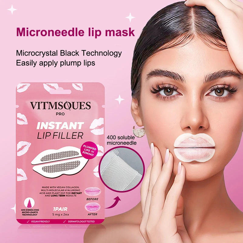 Patch pour les Lèvres Microneedling Réutilisable - Hydrate & Repulpe