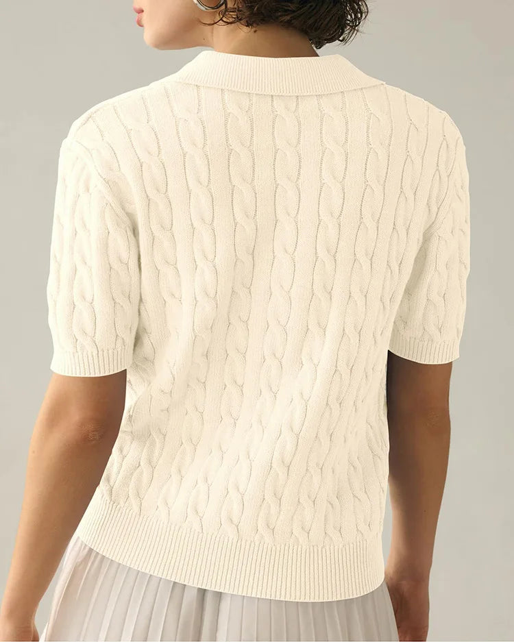 Polo Maille Coton Doux Manches Courtes