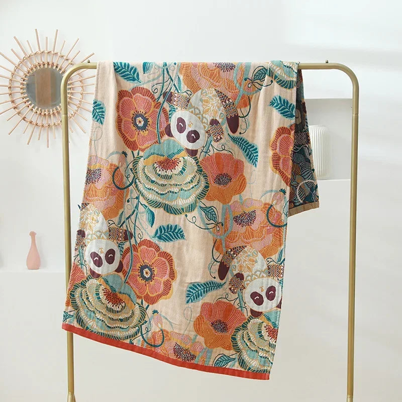 Serviette Gaze Coton Douce 80x160cm Style Bohème