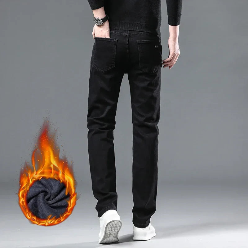 Jean Thermique Homme Hiver – Doublé Polaire Épais