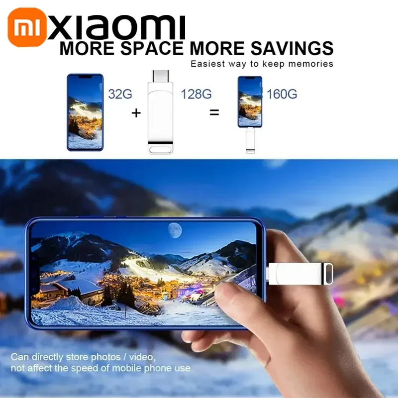 Clé USB 3.2 en Métal jusqu'à 16TB - Adaptateur Type-C OFFERT