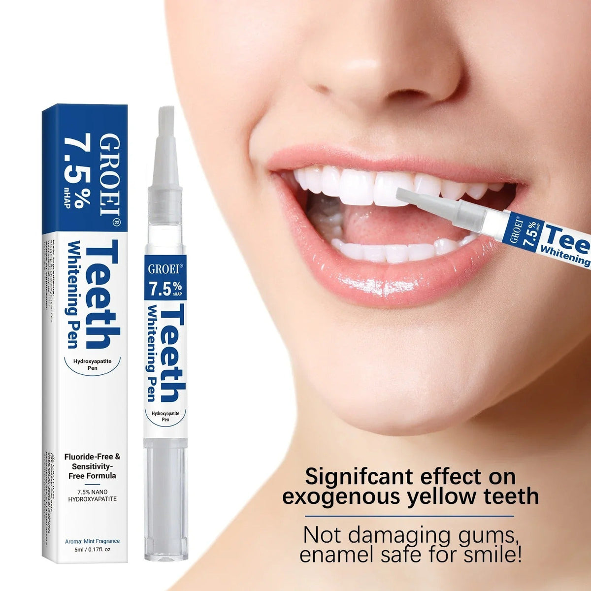 Stylo magique dents blanches