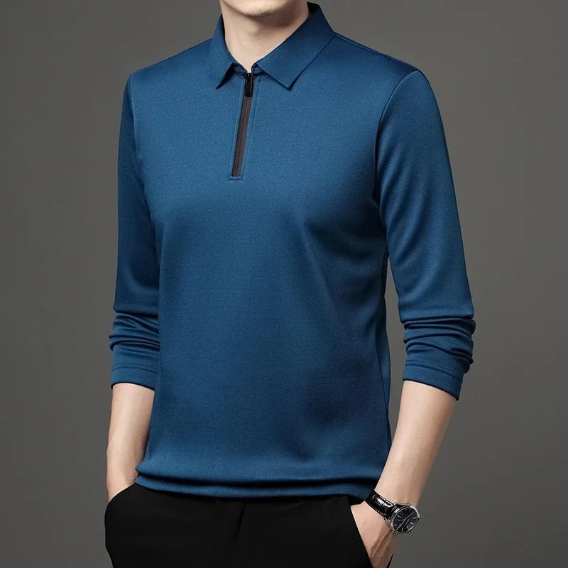 POLO à manches longues pour hommes