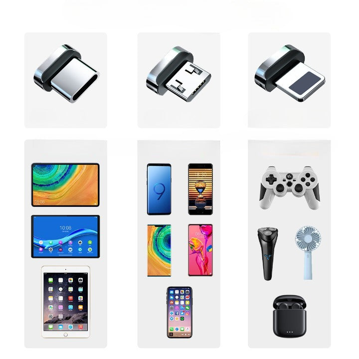 Cable rétractable 3 en 1