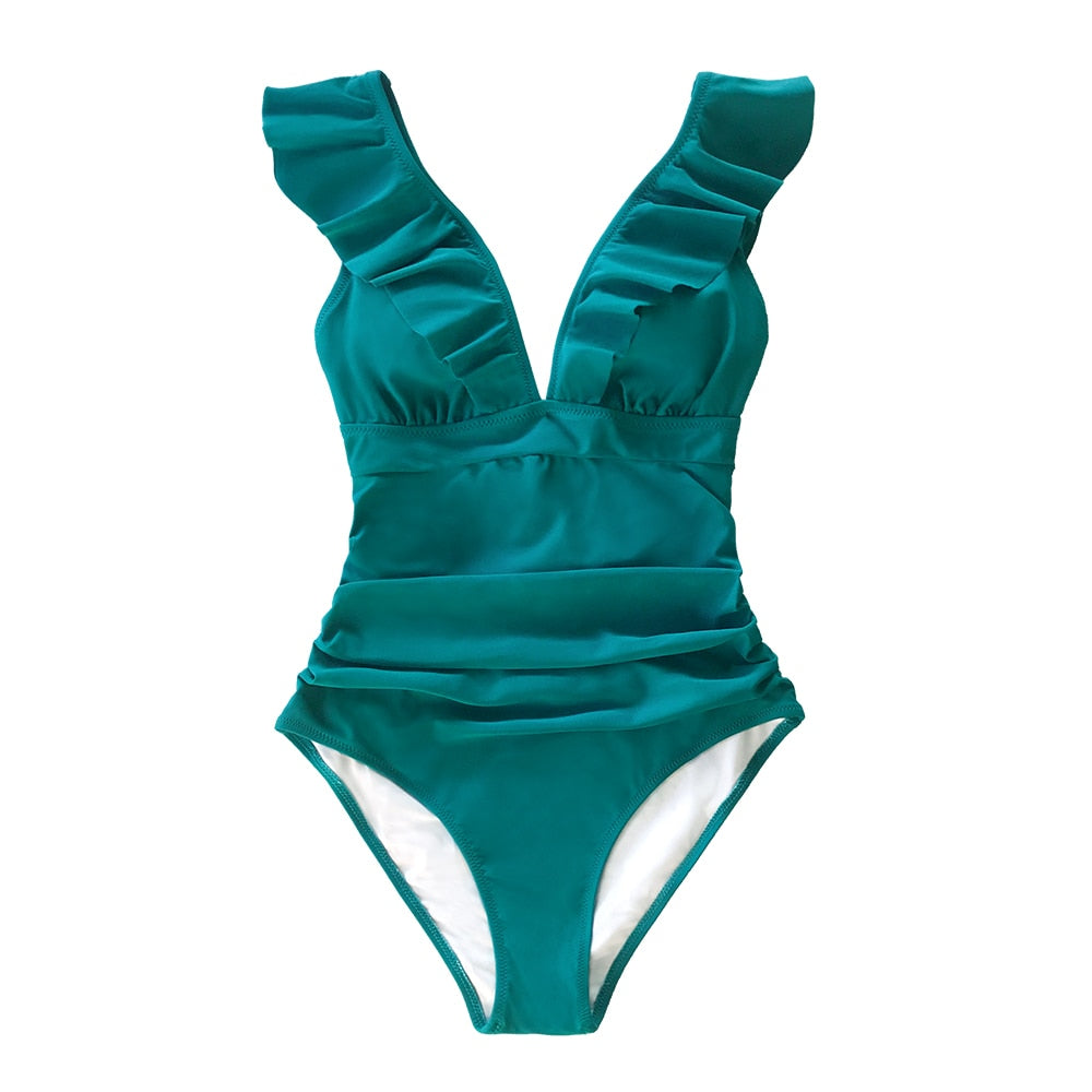 Maillot de bain 1PC à volants