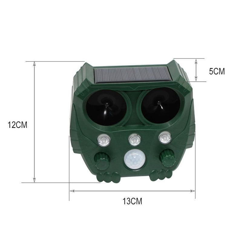 Répulsif à ultrasons à énergie solaire anti nuisible