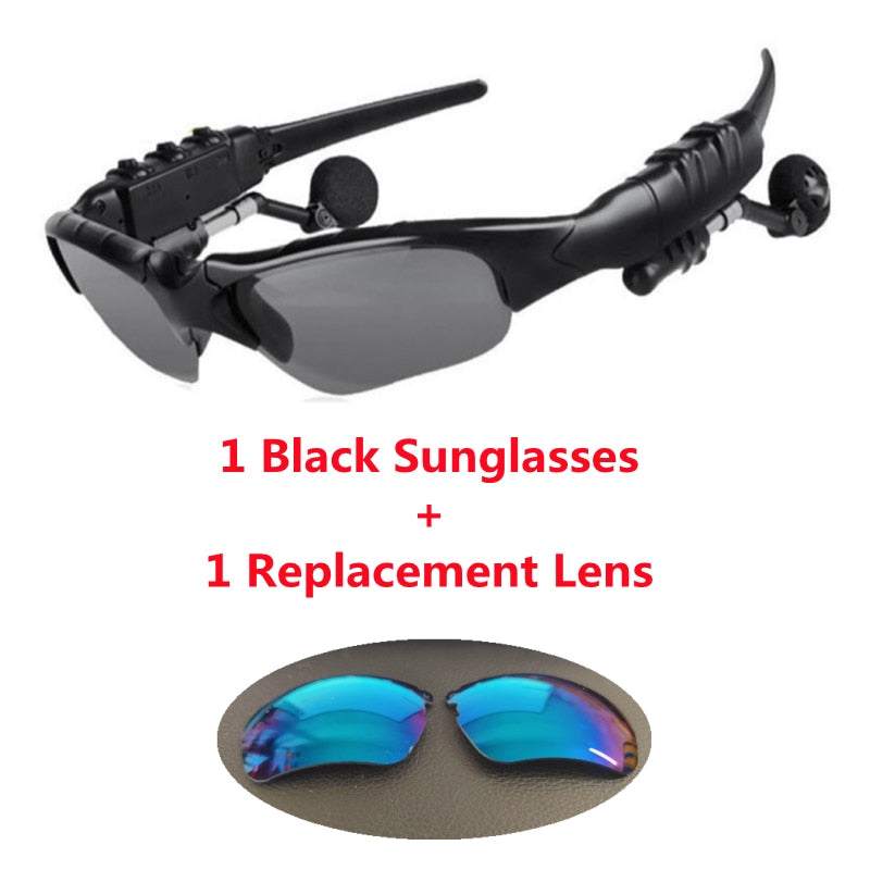 Lunettes de sport polarisée - Oreillette Bluetooth 2.0