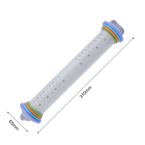 Rouleau à pâtisserie en silicone réglable