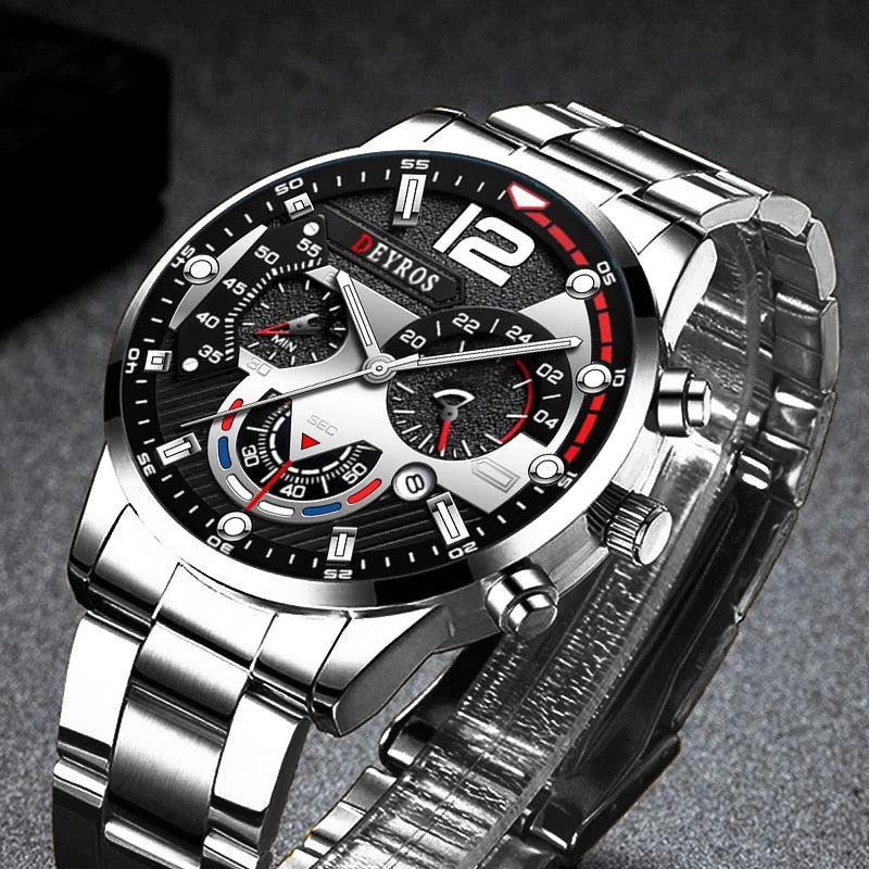 Montre de luxe acier inoxydable - Homme