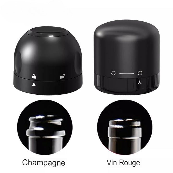 4x Bouchon Hermétique pour Bouteille de Vin et Champagne