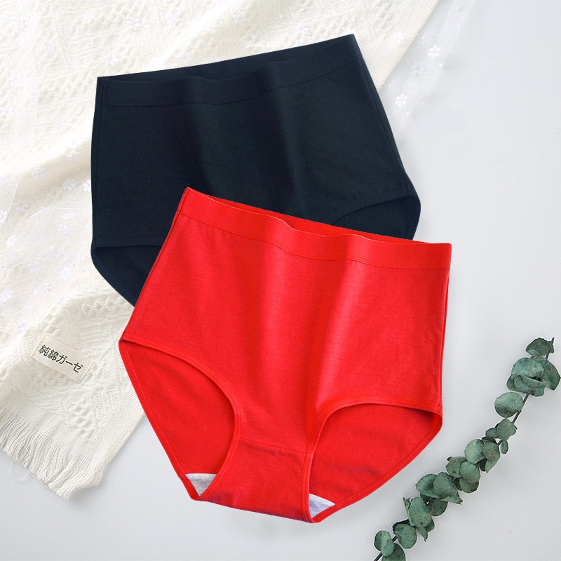 Pack of 2 High-waisted Cotton Briefs