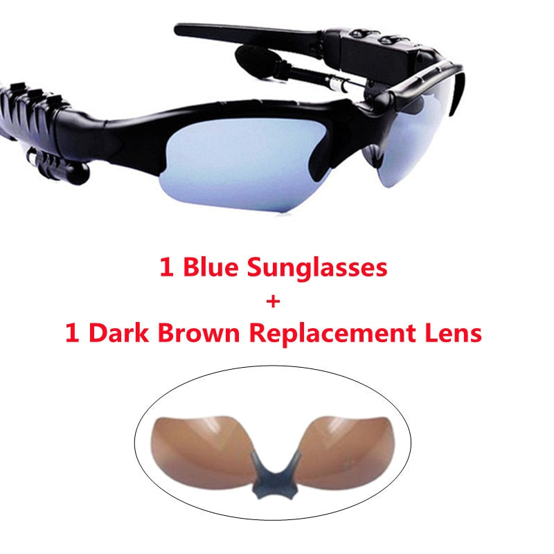 Lunettes de sport polarisée - Oreillette Bluetooth 2.0